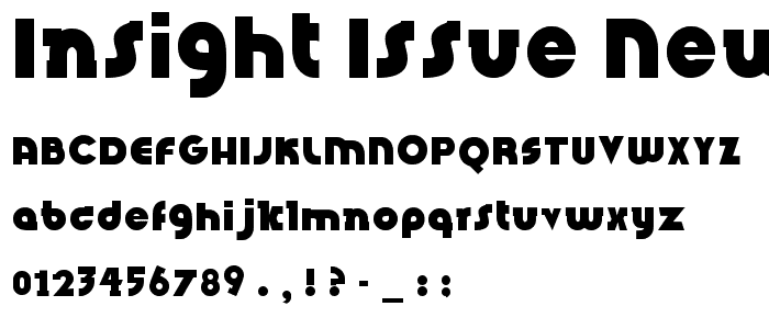 Insight Issue New font